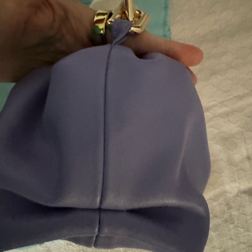 NWT Tiffany & Fred Purple Leatger Chain shoulder bag - Picture 5 of 7